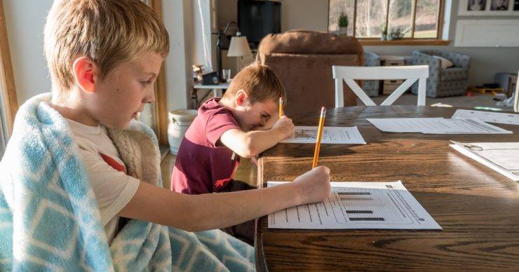 Home-schooling is a walk in the park, if the park is Jurassic Park