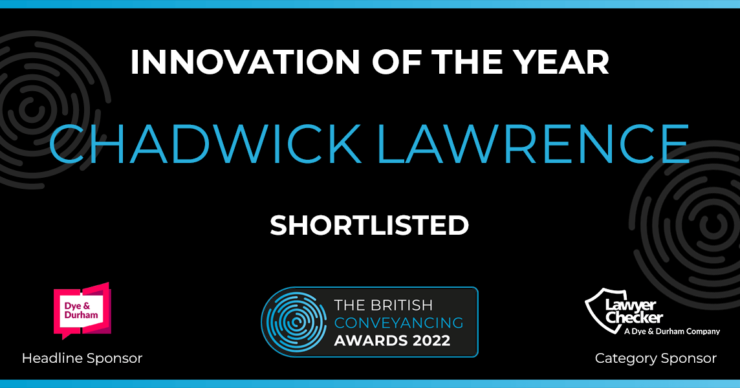 Chadwick Lawrence shortlisted for British Conveyancing Award 2022